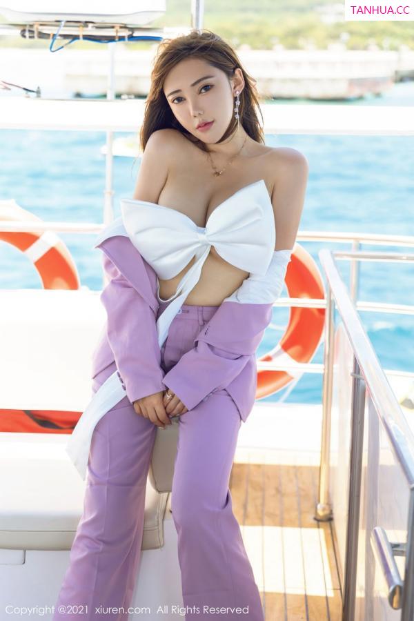 萌汉药baby  萌汉药三亚旅拍 游艇独特礼结服饰第26张图片